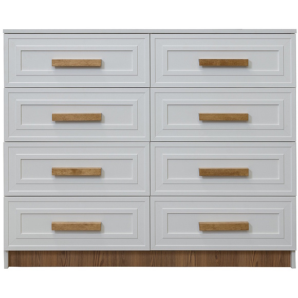 Комод «Порта» П7.061.1.30, Материал: ЛДСП+МДФ, Цвет: Белый + Кедр Орегон