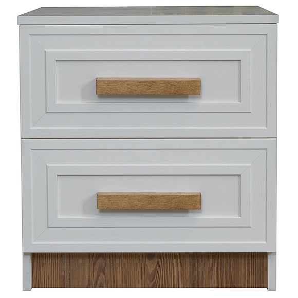 Тумба прикроватная «Порта» П7.061.1.26, Материал: ЛДСП, Цвет: Белый + Кедр Орегон