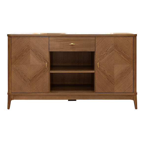 Тумба «Армани» П1.135.0.03, Материал: массив (сращенный мебельный щит) дуба, Цвет: Дуб Крафт светлый