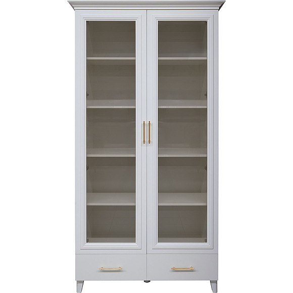 Шкаф для книг «Сати» П7.057.0.11, Материал: ЛДСП+МДФ, Цвет: Белый