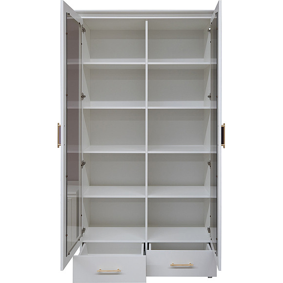 Шкаф для книг «Сати» П7.057.0.11, Материал: ЛДСП+МДФ, Цвет: Белый