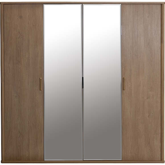 Шкаф для одежды 4д «Поинт» БМ2.665.1.02-01, Материал: ЛДСП, Цвет: Дуб мадура