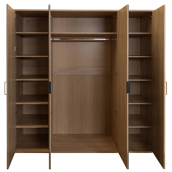 Шкаф для одежды 4д «Поинт» БМ2.665.1.02-01, Материал: ЛДСП, Цвет: Дуб мадура