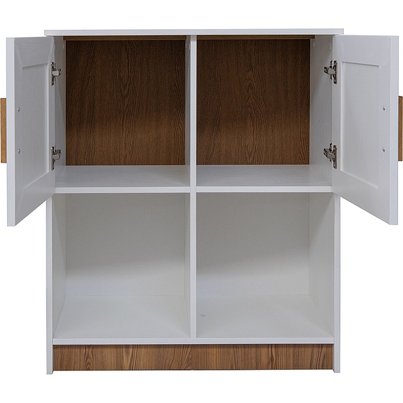 Тумба «Порта» П7.061.1.27, Материал: ЛДСП, Цвет: Белый + Кедр Орегон