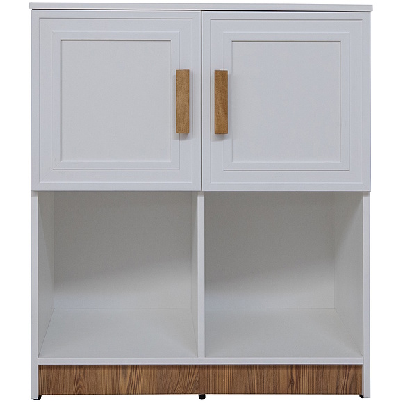 Тумба «Порта» П7.061.1.27, Материал: ЛДСП, Цвет: Белый + Кедр Орегон