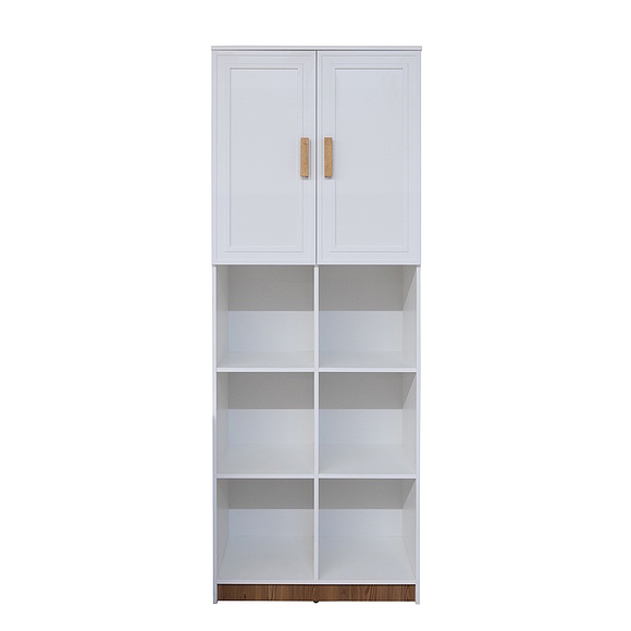 Шкаф для одежды 2д «Порта» П7.061.1.16, Материал: ЛДСП+МДФ, Цвет: Белый + Кедр Орегон