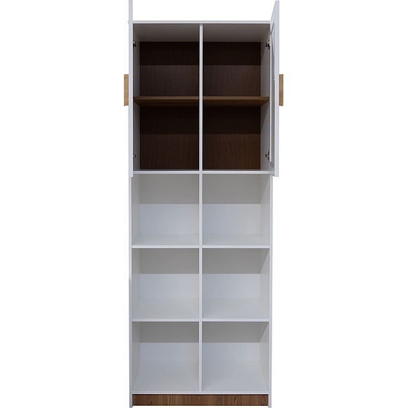 Шкаф для одежды 2д «Порта» П7.061.1.16, Материал: ЛДСП+МДФ, Цвет: Белый + Кедр Орегон