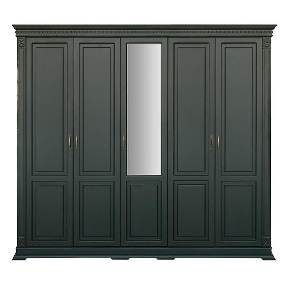 Шкаф для одежды 5д «Верди» П3.487.1.27 - Только онлайн, Материал: массив дуба, Цвет: Грин