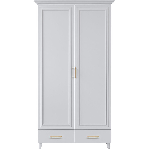 Шкаф для одежды 2Д «Сати» П7.057.1.18, Материал: ЛДСП, Цвет: Белый, Механизм трансформации: без механизма