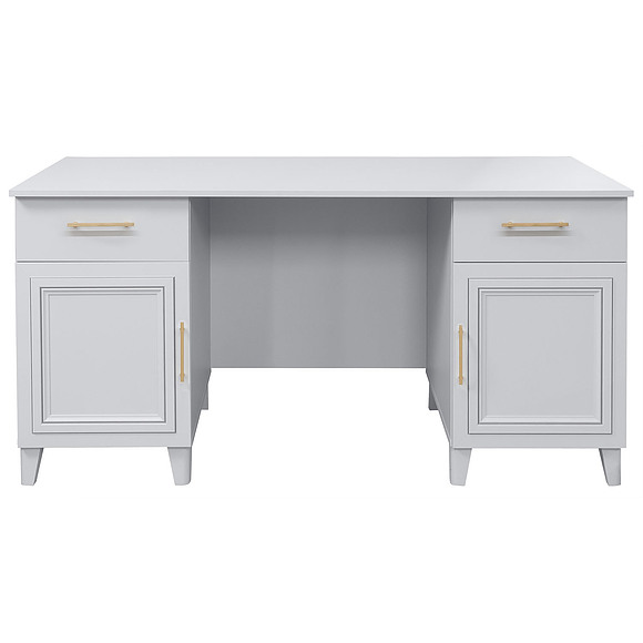 Стол письменный 2т «Сати» П7.057.2.51, Материал: ЛДСП, Цвет: Белый