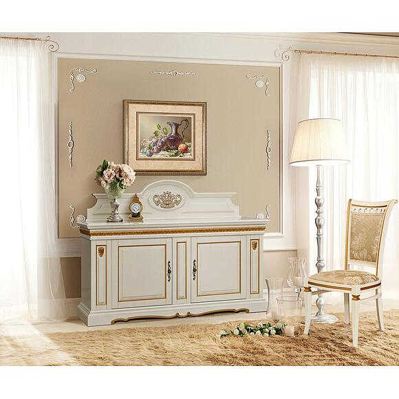 Тумба «Милана 3/1с» П4.265.0.22(265.31с), Цвет: Слоновая кость с золочением