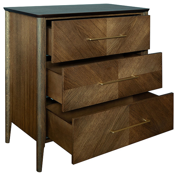 Комод «Оквуд» П3.142.1.14, Материал: массив дуба, Цвет: Карамель, Механизм трансформации: без механизма