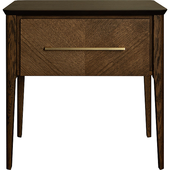 Тумба прикроватная «Оквуд» П3.142.1.15, Материал: массив дуба, Цвет: Карамель, Механизм трансформации: без механизма