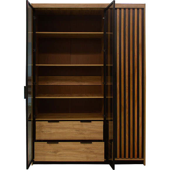 Шкаф для одежды «Деко» БМ2.776.1.86-01, Материал: ЛДСП, Цвет: Дуб наварра, Механизм трансформации: без механизма