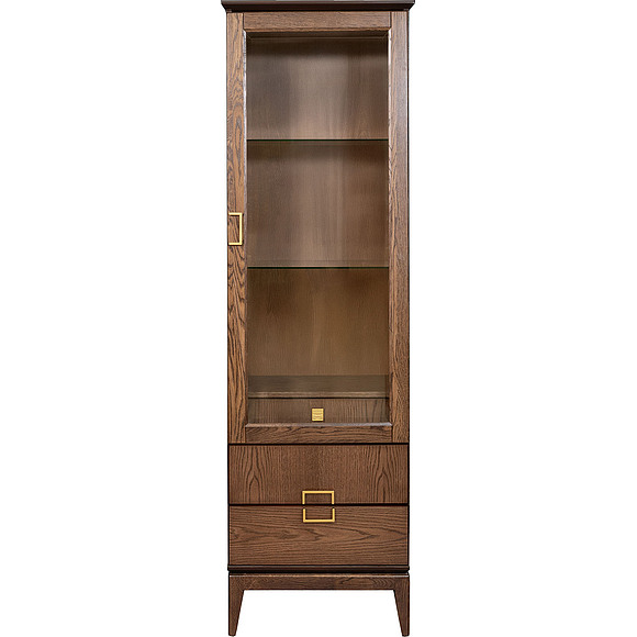 Шкаф «Монблан» П4.145.0.02, Материал: МДФ+шпон, Цвет: Табак, Механизм трансформации: без механизма