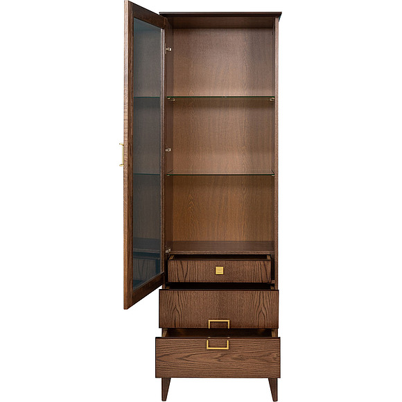 Шкаф «Монблан» П4.145.0.02-01, Материал: МДФ+шпон, Цвет: Табак, Механизм трансформации: без механизма