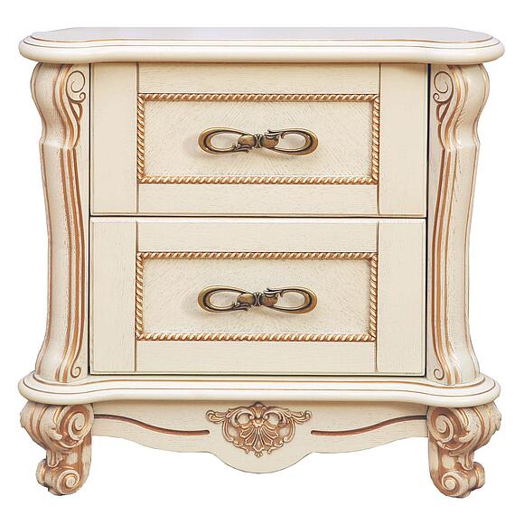 Тумба прикроватная «Алези» П1.350.1.20 (П349.03), Материал: массив дуба, Цвет: Слоновая кость с золочением (tumba_prikrovat_alezi_p349_03_slon_kost_2.jpg) Тумба прикроватная «Алези» П1.350.1.20 (П349.03), Материал: массив дуба, Цвет: Слоновая кость с золочением