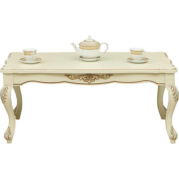 Стол журнальный «Алези» П1.350.0.41 (П354.04), Материал: массив дуба, Цвет: Слоновая кость с золочением (stol_jurnalnyiy_skleeno.jpg) Стол журнальный «Алези» П1.350.0.41 (П354.04), Материал: массив дуба, Цвет: Слоновая кость с золочением