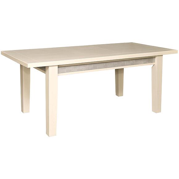 Стол обеденный «Тунис» П6.343.4.02 (П352.02), Материал: ДСП+шпон, Цвет: Слоновая кость с серебром