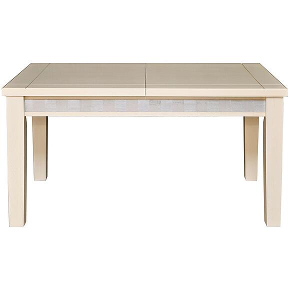 Стол обеденный «Тунис» П6.343.4.02 (П352.02), Материал: ДСП+шпон, Цвет: Слоновая кость с серебром