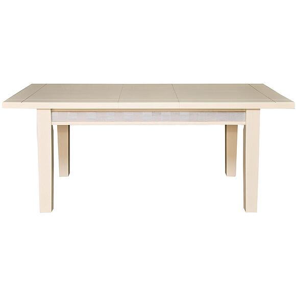 Стол обеденный «Тунис» П6.343.4.02 (П352.02), Материал: ДСП+шпон, Цвет: Слоновая кость с серебром