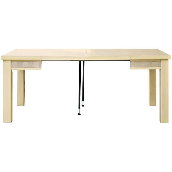 Стол обеденный «Тунис» П6.343.4.03 (П352.03), Материал: ДСП+шпон, Цвет: Слоновая кость с серебром (Stol_Tunis14_P352-03_Slonovaya_kost_s_serebrom__.jpg) Стол обеденный «Тунис» П6.343.4.03 (П352.03), Материал: ДСП+шпон, Цвет: Слоновая кость с серебром