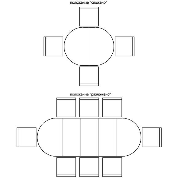 Стол «Милана 14» П4.265.0.28(323.02), Материал: массив дуба, Цвет: Черешня