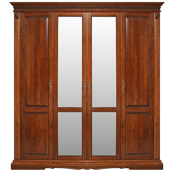 Шкаф «Милана 02» П4.265.1.02-01(294.02), Материал: массив дуба, Цвет: Черешня