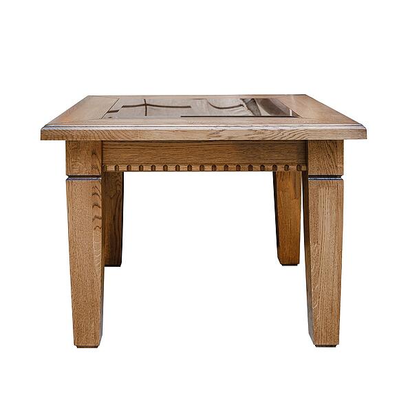 Стол журнальный «Верди» П4.487.0.04 (108.04), Материал: массив дуба, Цвет: Дуб рустикаль с патинированием