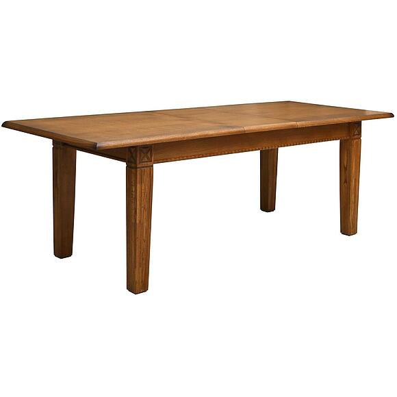 Стол «Верди» П4.487.4.12 (П106.04), Материал: массив дуба, Цвет: Дуб рустикаль с патинированием