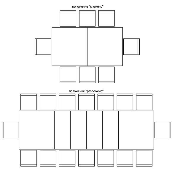 Стол обеденный «Гранд» П4.332.4.01 (332.01), Материал: МДФ+шпон, Цвет: Слоновая кость с золочением