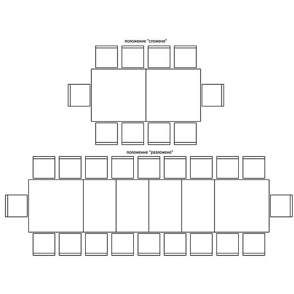 Стол обеденный «Гранд» П4.332.4.02 (332.02), Материал: МДФ+шпон, Цвет: Дуб рустикаль с патинированием