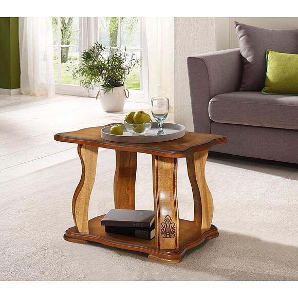 Стол журнальный «Консул» П4.399.0.02 (П399.02), Материал: МДФ+шпон, Цвет: Дуб рустикаль с патинированием