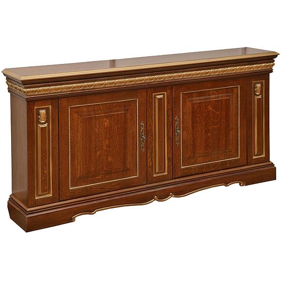 Тумба «Милана 2/1с» П4.265.0.21(265.21с), Цвет: Черешня с золочением