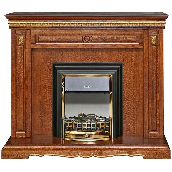 Портал для камина «Милана 17с» П4.265.0.17(265.17с), Цвет: Черешня с золочением