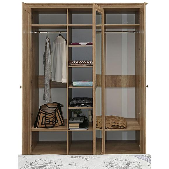 Шкаф для одежды 3д «Турин» П7.036.1.16-01 (П036.16), Материал: ЛДСП+МДФ, Цвет: Дуб Каньйон