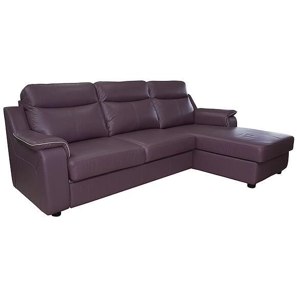 Угловой диван «Люксор» (3mL/R8mR/L), Материал: натуральная кожа, Группа ткани: 120 группа