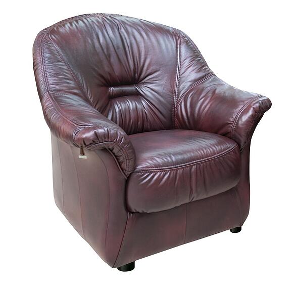 Кресло «Омега» (12), Материал: натуральная кожа, Группа ткани: 120 группа