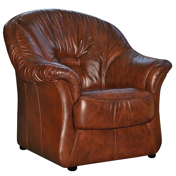 Кресло «Омега» (12), Материал: натуральная кожа, Группа ткани: 120 группа