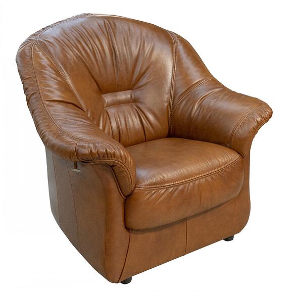 Кресло «Омега» (12), Материал: натуральная кожа, Группа ткани: 120 группа