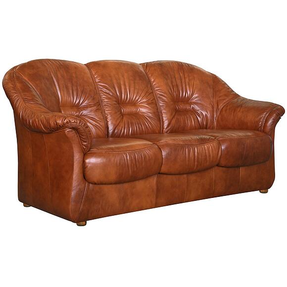 3-х местный диван «Омега» (3m), Материал: натуральная кожа, Группа ткани: 120 группа