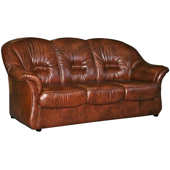 3-х местный диван «Омега» (3m), Материал: натуральная кожа, Группа ткани: 120 группа