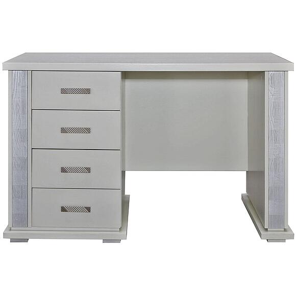 Стол письменный «Тунис» П6.343.2.25-01 (П343.25Ш), Материал: ДСП+шпон, Цвет: Слоновая кость с серебром (stol_pism_tunis_p343_25_slon_kost_serebro_2.jpg) Стол письменный «Тунис» П6.343.2.25-01 (П343.25Ш), Материал: ДСП+шпон, Цвет: Слоновая кость с серебром