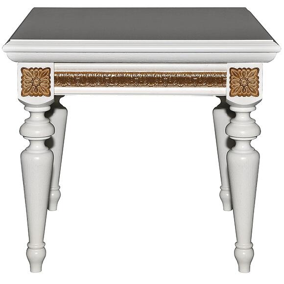 Стол журнальный «Милана 04» П4.265.0.04(299.04), Материал: МДФ+шпон, Цвет: Слоновая кость с золочением