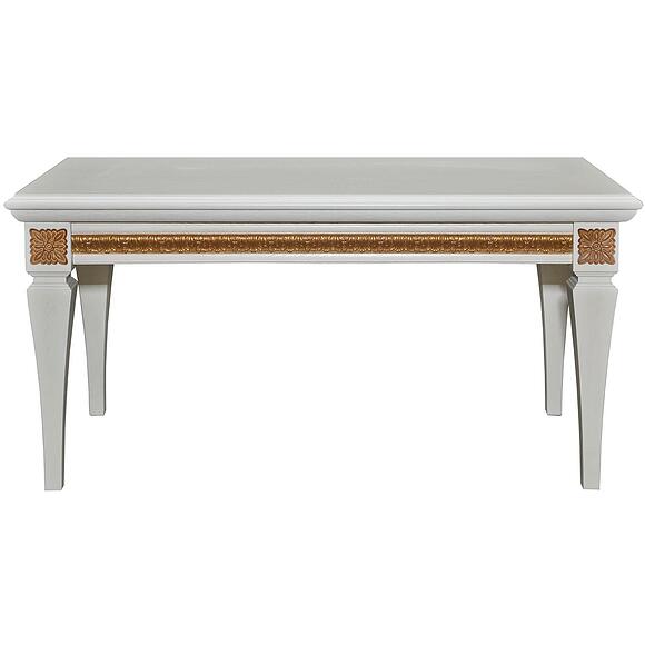 Стол журнальный «Милана 05» П4.265.0.01(299.05), Материал: МДФ+шпон, Цвет: Слоновая кость с золочением