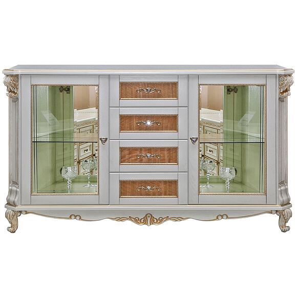 Тумба «Альба» П4.485.0.15 (П485.14с), Цвет: Слоновая кость с золочением