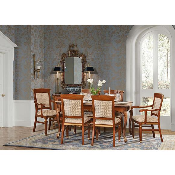 Стол «Альба» П4.485.0.07 (П498.02), Материал: МДФ+шпон, Цвет: Палисандр с золочением