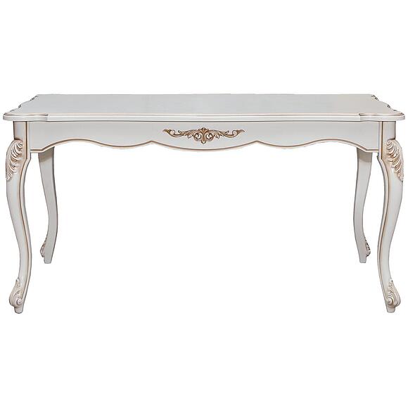 Стол обеденный «Алези» П1.350.4.07 (П353.07), Материал: массив дуба, Цвет: Слоновая кость с золочением (stol_alezi_3_p353_07_slon_kost_zoloto_2.jpg) Стол обеденный «Алези» П1.350.4.07 (П353.07), Материал: массив дуба, Цвет: Слоновая кость с золочением