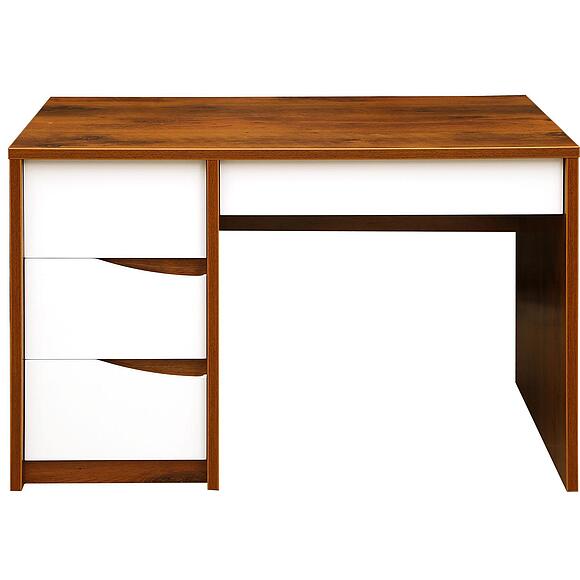 Стол письменный «Монако» П6.528.2.15-01 (П510.15), Материал: МДФ+ПВХ, Цвет: Дуб Саттер+Белый глянец