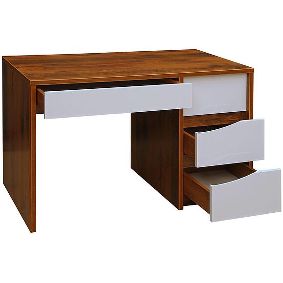 Стол письменный «Монако» П6.528.2.15 (П510.15-1), Материал: МДФ+ПВХ, Цвет: Дуб Саттер+Белый глянец (stol_pism_monako_p510_15-1_2.jpg) Стол письменный «Монако» П6.528.2.15 (П510.15-1), Материал: МДФ+ПВХ, Цвет: Дуб Саттер+Белый глянец